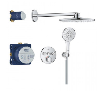 Душевая система с термостатом встроенным GROHE Rainshower SmartActive 310 34863000 хром Душевая система с термостатом встроенным GROHE Rainshower SmartActive 310 34863000 хром