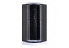 Душевая кабина 90х90 см LORANTO CS669013GB90 черный кирпичный узор, прозрачное стекло 4мм, профиль черный