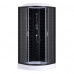 Душевая кабина 90х90 см LORANTO CS669013GB90 черный кирпичный узор, прозрачное стекло 4мм, профиль черный