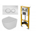 Комплект D&K DS1391614 (Унитаз подвесной безободковый DT1396016, Инсталляция DI8050127, Клавиша смыва DB1529016, белый)