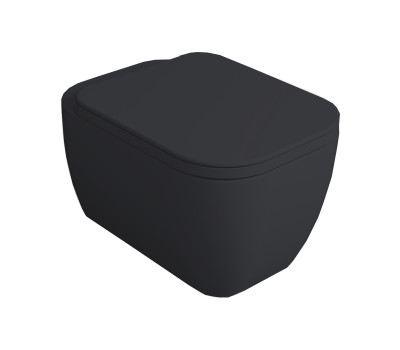 Подвесной унитаз SIMAS Henges HE18 antracite matt (серый матовый)
