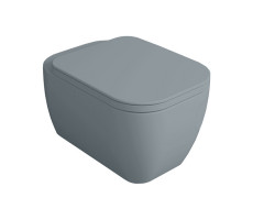 Подвесной унитаз SIMAS Henges HE18 cemento matt (коричневый матовый)