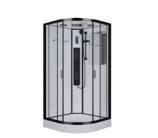 Душевая кабина 100х100 см Niagara Premium NG-6902-01G BLACK низкий поддон (16см) стекло тонированное Душевая кабина 100х100 см Niagara Premium NG-6902-01G BLACK низкий поддон (16см) стекло тонированное