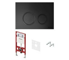 Инсталляция для унитаза TECE TeceSpring R S955104 черный матовый