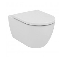 Подвесной унитаз безободковый Ideal Standard Ellisse T569201 с крышкой микролифт