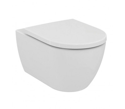 Подвесной унитаз безободковый Ideal Standard Ellisse T569201 с крышкой микролифт