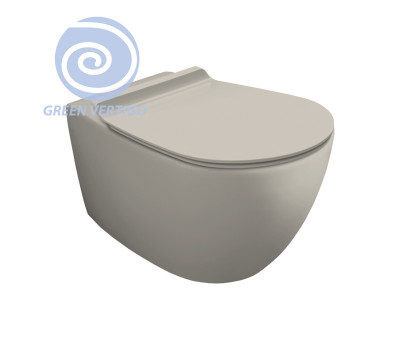 Подвесной унитаз безободковый SIMAS Vignoni VI18VERT sabbia matt Tornado