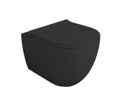 Унитаз подвесной SIMAS Vignoni VI28 nero matt черный матовый