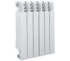 Радиатор алюминиевый AZARIO AL500/100 6 секций, белый Радиатор алюминиевый AZARIO AL500/100 6 секций, белый