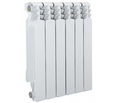 Радиатор алюминиевый AZARIO AL500/100 6 секций, белый 