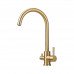 Смеситель для кухни с подключением фильтра воды Haiba HB43828-5 матовое золото