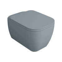 Подвесной унитаз SIMAS Henges HE18 cemento matt (коричневый матовый)