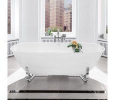 Квариловая ванна отдельностоящая 175х80 Villeroy&Boch Antheus UBQ175ANH7F400V-01 цвет-белый