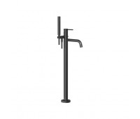 Смеситель для ванны, напольный, с душевой лейкой Gessi Emporio Via tortona 24943#299 цвет Black XL