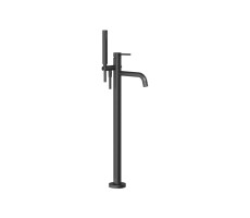 Смеситель для ванны, напольный, с душевой лейкой Gessi Emporio Via tortona 24943#299 цвет Black XL