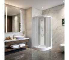 Душевая кабина 100х100см PARLY EF1031 профиль белый Душевая кабина 100х100см PARLY EF1031 профиль белый