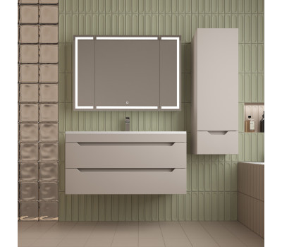 Тумба подвесная Style Line Остин под раковину Фортуна 100 2 ящ крем эмаль PLUS ЛС-00002409 