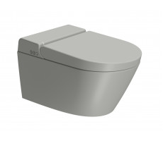 Подвесной умный безободковый унитаз GSI WClean 7418K17 безободковый, с электронным оснащением (матовый Cenere)