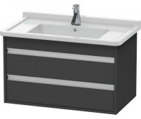 Тумба подвесная с раковиной Duravit Ketho KT664404949 Графит матовый