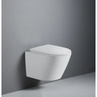 Унитаз подвесной безободковый (торнадо) D&K Rhein.Bach DT1476516 сиденье микролифт, белый