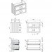 Тумба под раковину La Fenice Cubo TWIN FNC-01-CUB-BG-100-2 два ящика, Blu Grigio синий матовый