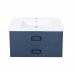 Тумба под раковину La Fenice Cubo TWIN FNC-01-CUB-BG-80-2 два ящика, Blu Grigio синий матовый