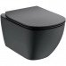 Промо-комплект Ideal Standard Tesi Aqua Blade T3868V3/121AC цвет черный матовый, Микролифт + Белая клавиша смыва