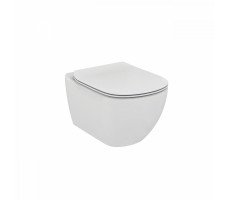 Унитаз подвесной Ideal Standard TESI Rimless+ ZZ0001 безободковый, с сиденьем и крышкой микролифт Унитаз подвесной Ideal Standard TESI Rimless+ ZZ0001 безободковый, с сиденьем и крышкой микролифт