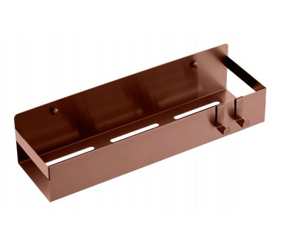 Полка подвесная + 2 крючка BRUSHED BRONZE Boheme 10965-BRB брашированная медь 