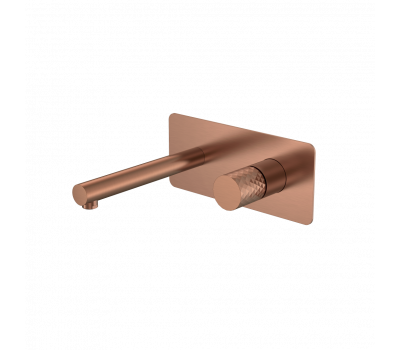 Смеситель STICK из стены COPPER BRUSHED ручка DIAMOND Boheme 125-CB брашированная медь 