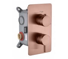 Смеситель встроенный однорычажный 2-х проходной CELL COPPER BRUSHED Boheme 135-2-CB брашированная медь Смеситель встроенный однорычажный 2-х проходной CELL COPPER BRUSHED Boheme 135-2-CB брашированная медь