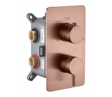 Смеситель встроенный однорычажный 3-х проходной CELL COPPER BRUSHED Boheme 135-3-CB брашированная медь Смеситель встроенный однорычажный 3-х проходной CELL COPPER BRUSHED Boheme 135-3-CB брашированная медь