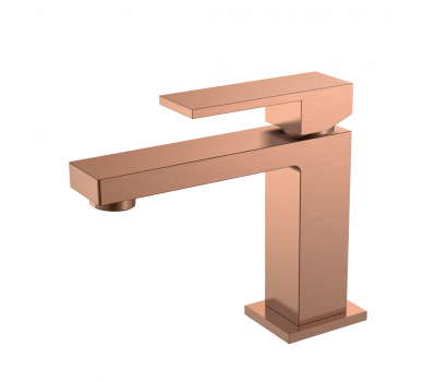 Смеситель для умывальника QUBIC COPPER BRUSHED Boheme 471-CB брашированная медь 