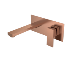 Смеситель для умывальника из стены QUBIC Copper Brushed Boheme 475-CB брашированная медь Смеситель для умывальника из стены QUBIC Copper Brushed Boheme 475-CB брашированная медь