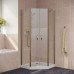 Душевой уголок 95х95см Vegas-Glass EFA-Pen LUX 95 05 01 профиль бронза, стекло прозрачное
