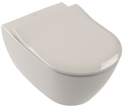 Унитаз подвесной с открытым смывным краем Villeroy&Boch Subway 2.0 5614R0R3​​​​​​​ с DirectFlush, Pеrgamon CeramicPlus