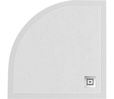 Поддон из искусственного мрамора 90х90 BelBagno TRAY-MR-UNO-R сифон хром