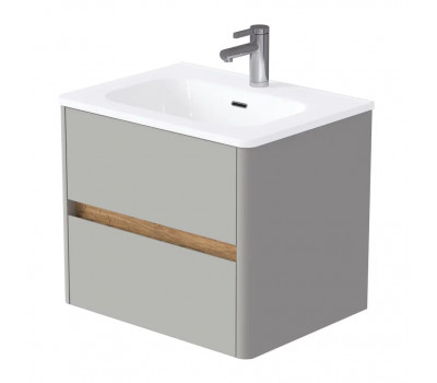 Тумба 1Marka Mona 60П 2я агатовый серый раковина Ц0000043664 Тумба 1Marka Mona 60П 2я агатовый серый раковина Ц0000043664