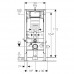 Система инсталляции для унитазов Geberit Duofix UP320 111.950.00.6