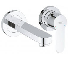 Смеситель для раковины на 2 отверстия Grohe BauEdge 20474000 хром