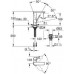 Смеситель для раковины Grohe Plus 23872003 со сливным гарнитуром, поворотный излив Смеситель для раковины Grohe Plus 23872003 со сливным гарнитуром, поворотный излив