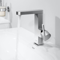 Смеситель для раковины Grohe Plus 23872003 со сливным гарнитуром, поворотный излив