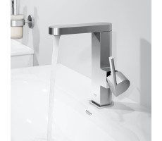 Смеситель для раковины Grohe Plus 23872003 со сливным гарнитуром, поворотный излив Смеситель для раковины Grohe Plus 23872003 со сливным гарнитуром, поворотный излив