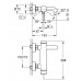 Смеситель однорычажный для ванны Grohe Essence+ 25250KF1 фантомный чёрный Смеситель однорычажный для ванны Grohe Essence+ 25250KF1 фантомный чёрный