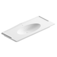 Раковина керамическая цвет белый матовый  BERLONI BAGNO QUADRA VINTAGE  LAVQAVINCXR57 110 (2DCELAVCXQV106) 