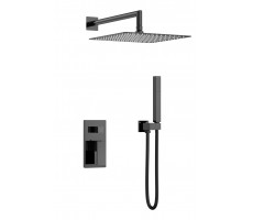 Смеситель встроенный для душа QUBIC Brushed Bronze Boheme 474-3-SGM Gun Metal 