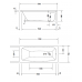 Ванна из минерального литья 170х75 Duravit Aurena DuroCast Smooth 700548000000000 цвет-белый матовый