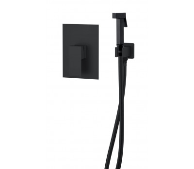 Смеситель D&K для душа с гигиеническим душем встраиваемый Bayern.Liszt DA1515005 черный матовый 