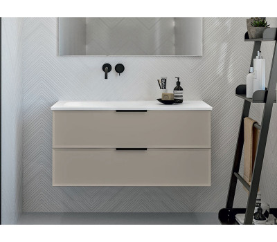 Тумба под раковину с 2 ящиками BERLONI BAGNO SUITE SUTBS2C5C/071/MMSL071 цвет Calce Lucido, ручки Calce Lucido Тумба под раковину с 2 ящиками BERLONI BAGNO SUITE SUTBS2C5C/071/MMSL071 цвет Calce Lucido, ручки Calce Lucido