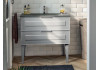 Тумба под раковину с 2-мя выдвижными ящиками BERLONI BAGNO SUITE VINTAGE SUVBS2C105C/100/MMSL100 цвет белый глянцевый Тумба под раковину с 2-мя выдвижными ящиками BERLONI BAGNO SUITE VINTAGE SUVBS2C105C/100/MMSL100 цвет белый глянцевый